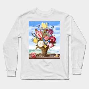 Flower Bouquet Vintage Artwork Long Sleeve T-Shirt